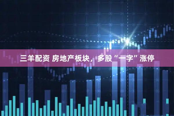 三羊配资 房地产板块，多股“一字”涨停